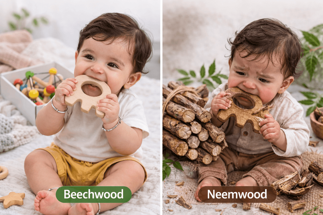 Safe Wooden Teethers for Babies: Why Beechwood Is better Than Neem Wood? - NESTA TOYS