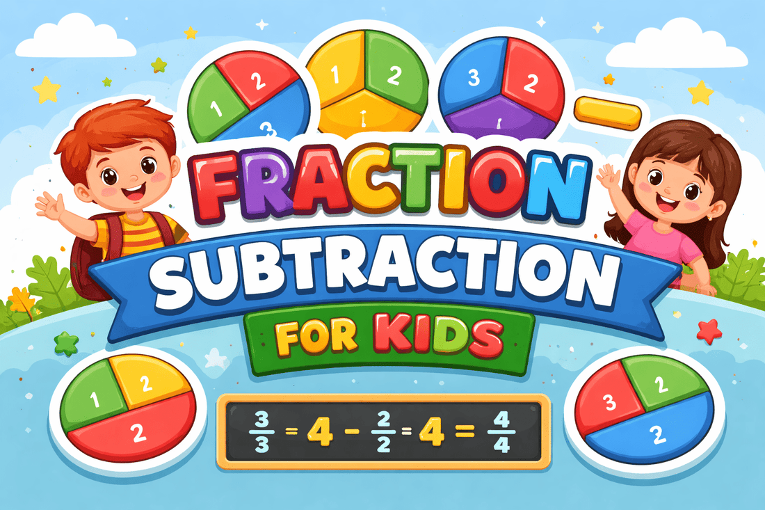 Fraction Subtraction for Kids: Simple Techniques for Elementary Students - NESTA TOYS