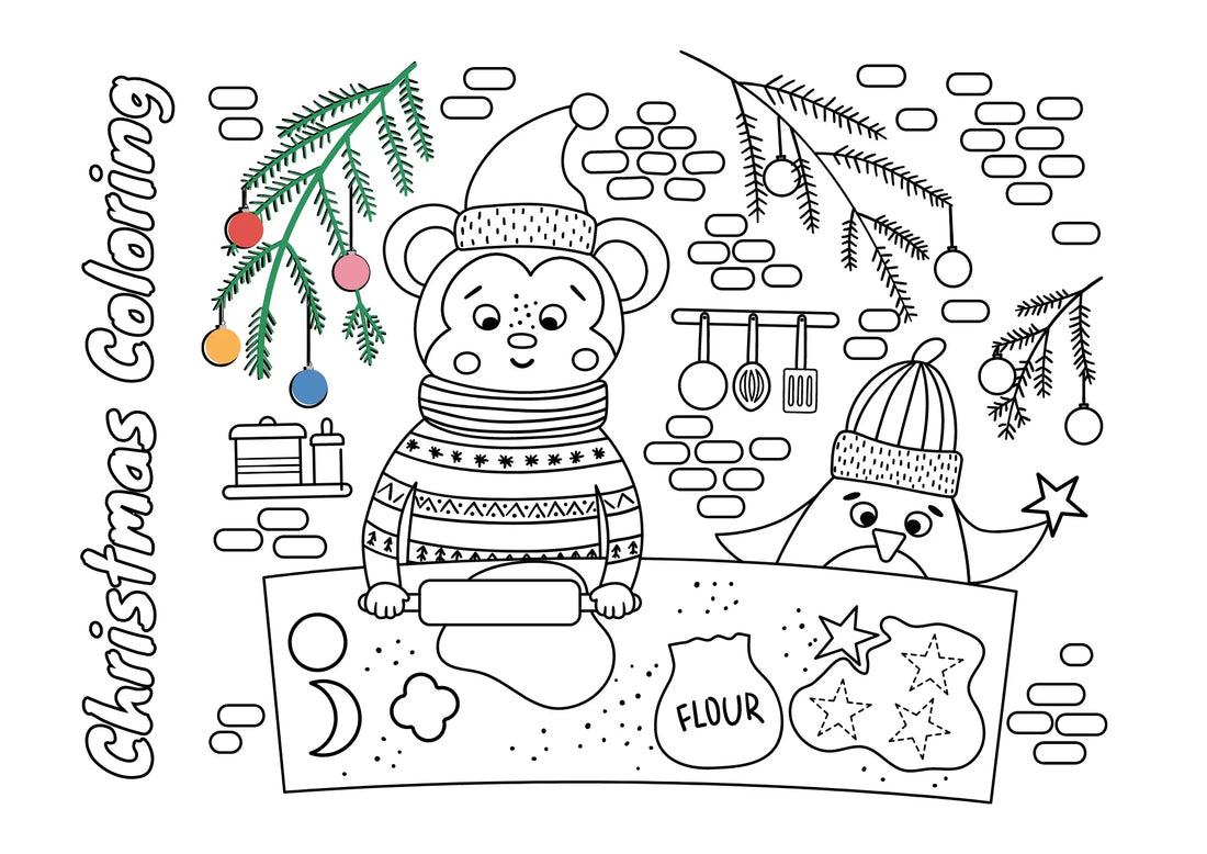 Christmas Coloring Activity Sheet - nestatoys