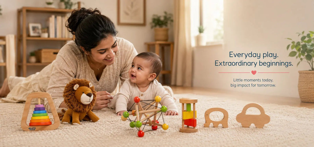How Everyday Play Supports Your Baby's Brain Development in the First Year - NESTA TOYS