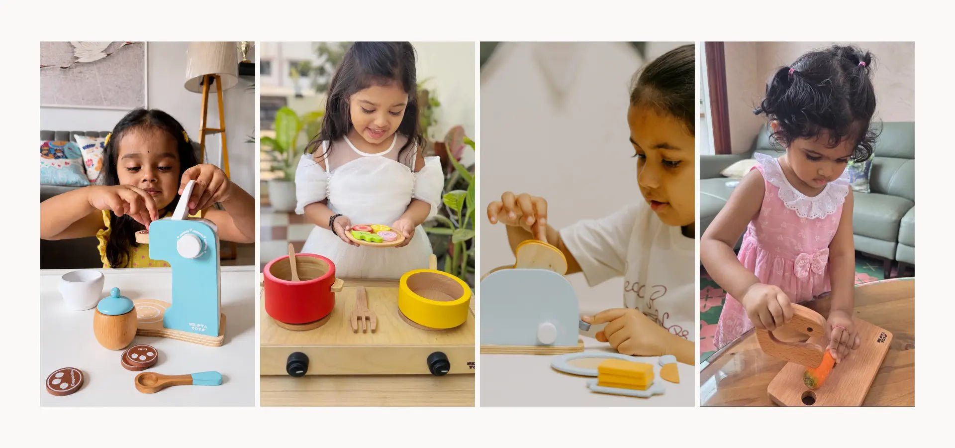 Wooden Kitchen Toys by Age: How to Choose the Right Pretend-Play Toy - NESTA TOYS