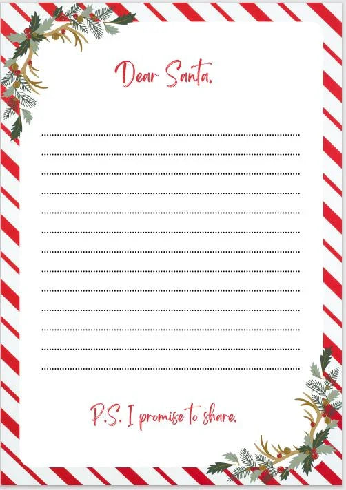 Christmas Activities - Message to Santa Activity Sheet - nestatoys