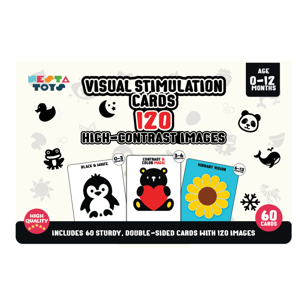 Visual Stimulation Learning Activity Card for Babies - nestatoys