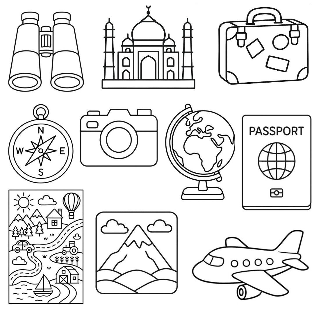 DIY Fridge Magnet - World Explorer