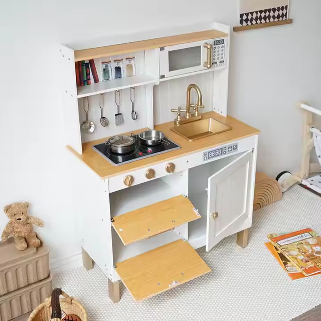 Wooden Kitchen Toy Set - nestatoys