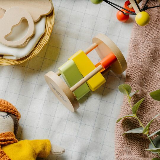 NESTA TOYS Clacker Rattle for Babies 0-6 Months | Sound Toys for Infant 