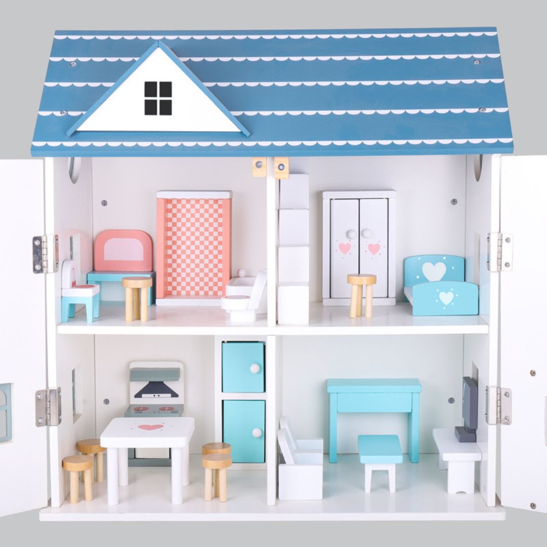 Wooden Dollhouse Toy - nestatoys