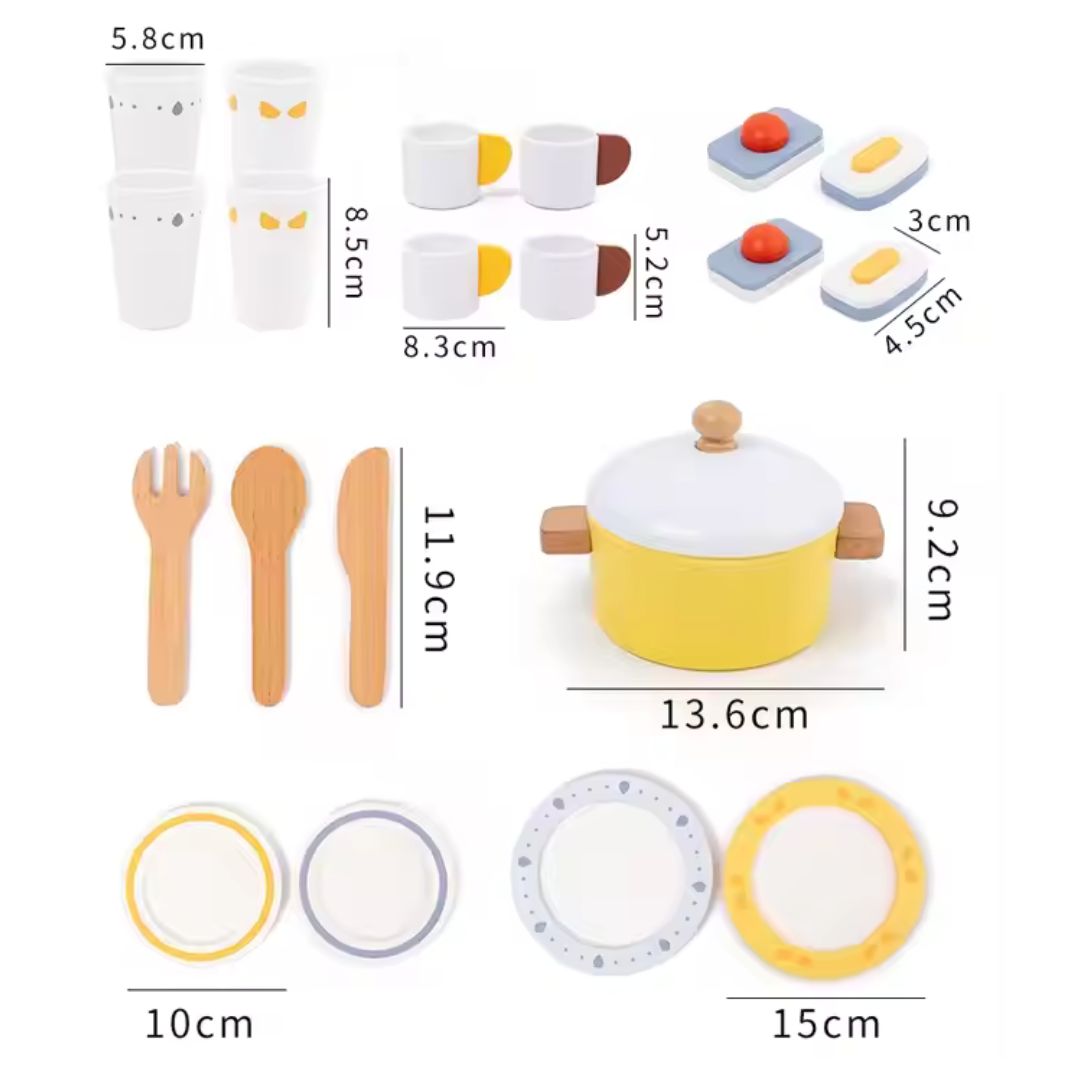 Wooden Dishwasher Kitchen Toy Set - nestatoys