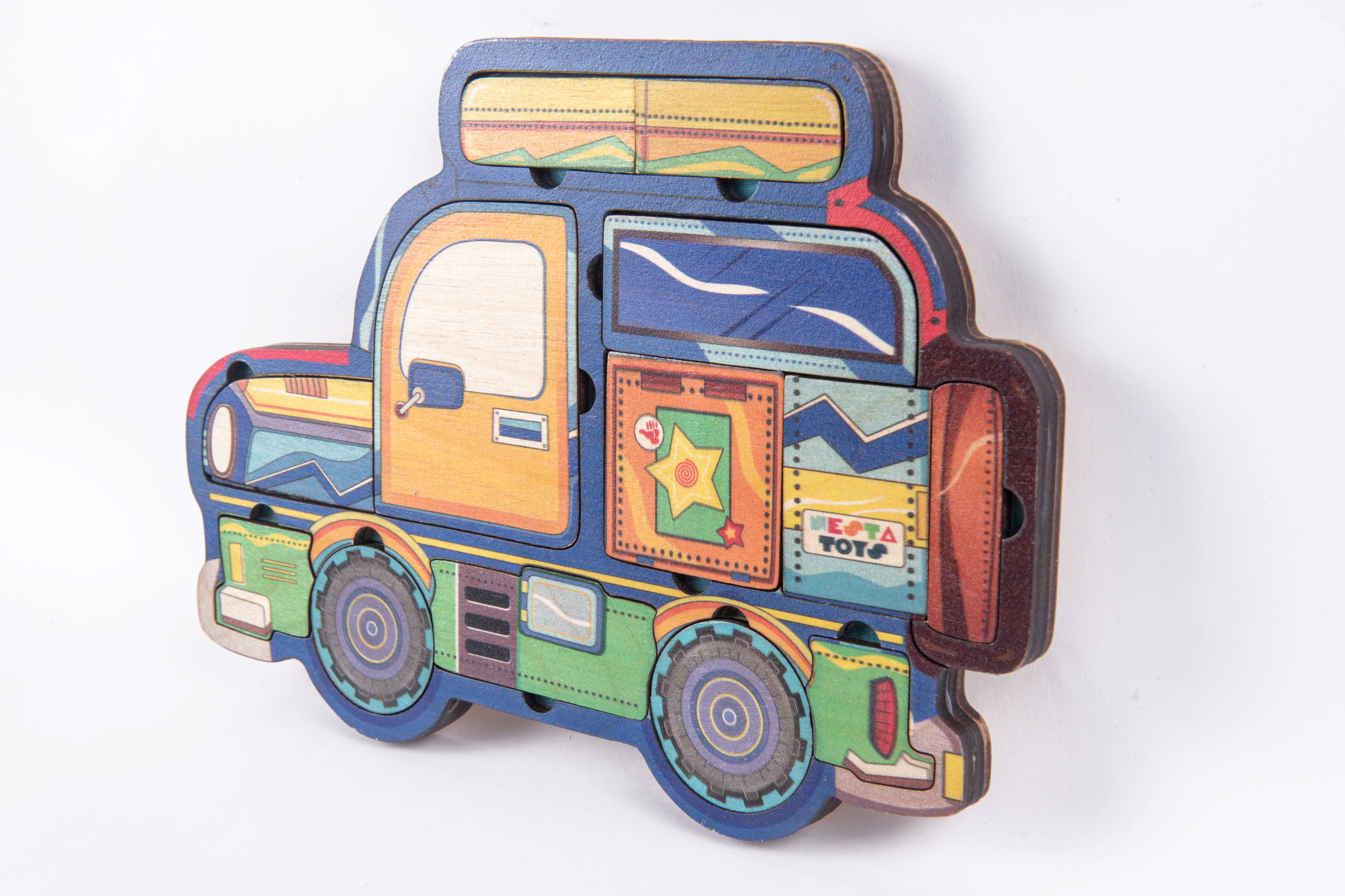 Wooden Car Puzzle - nestatoys