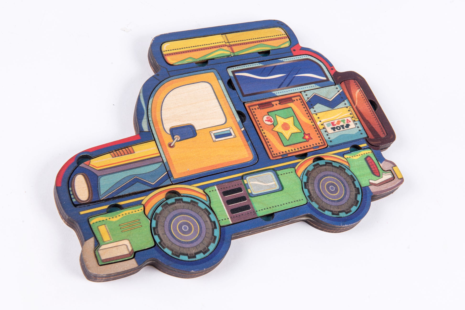 Wooden Car Puzzle - nestatoys