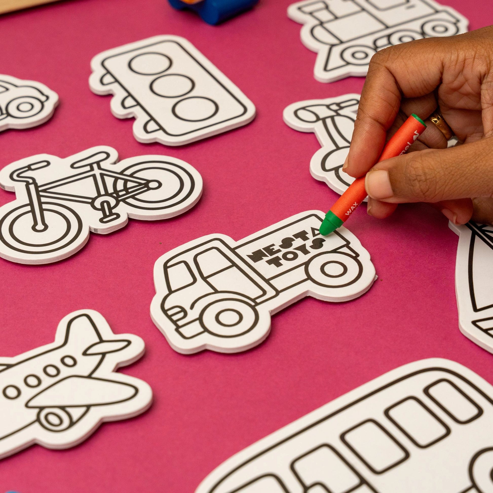 DIY Fridge Magnet - Vehicles