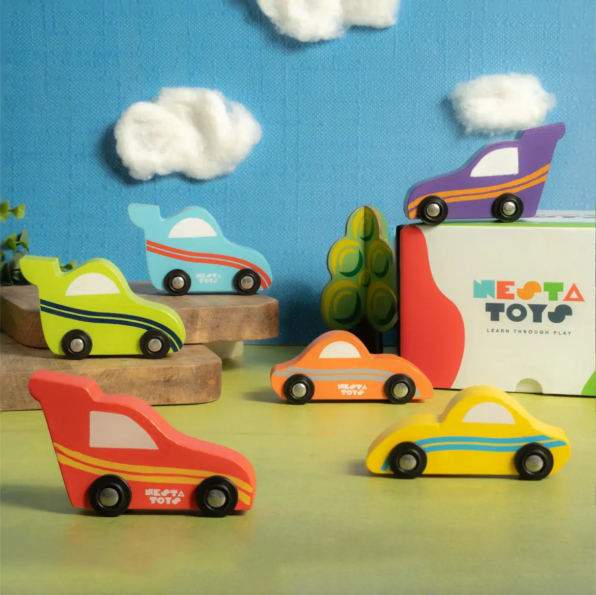 Wooden Car (6 Pcs)