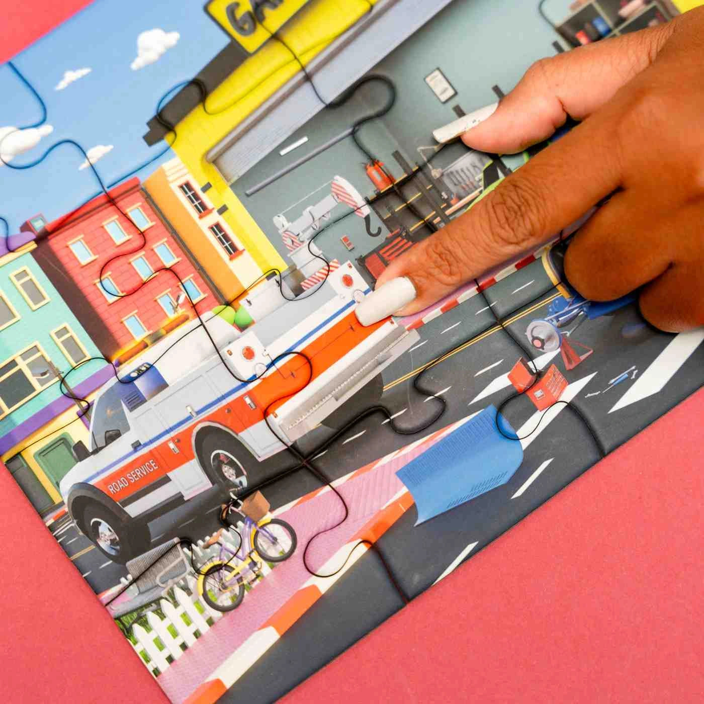 NESTA TOYS - Floor Puzzle & Game | 4 in 1 Jigsaw Puzzle | Emergency Vehicles (9 Pcs,12 Pcs, 16 Pcs, 20 Pcs)