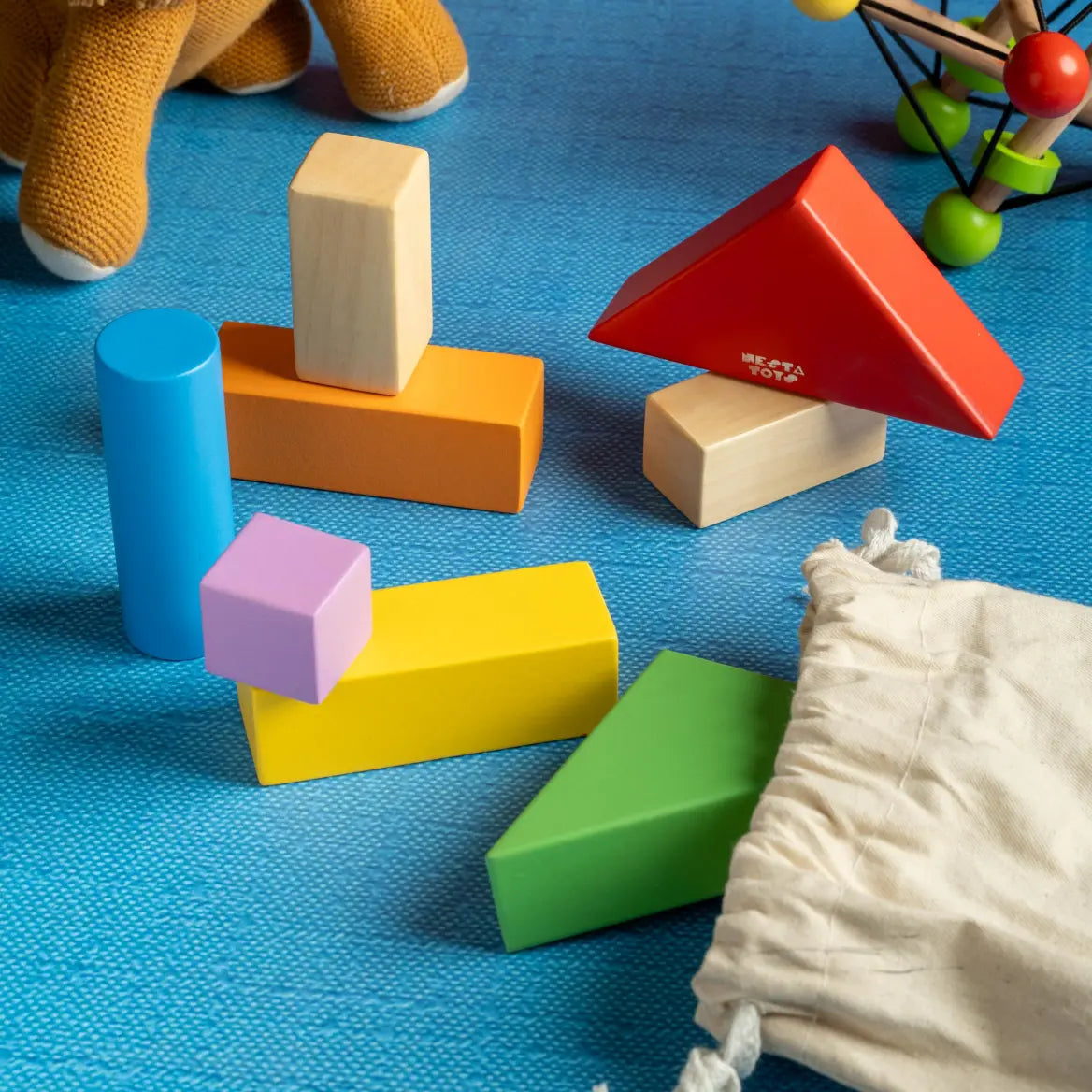 Wooden Building Blocks Toy Set for Babies