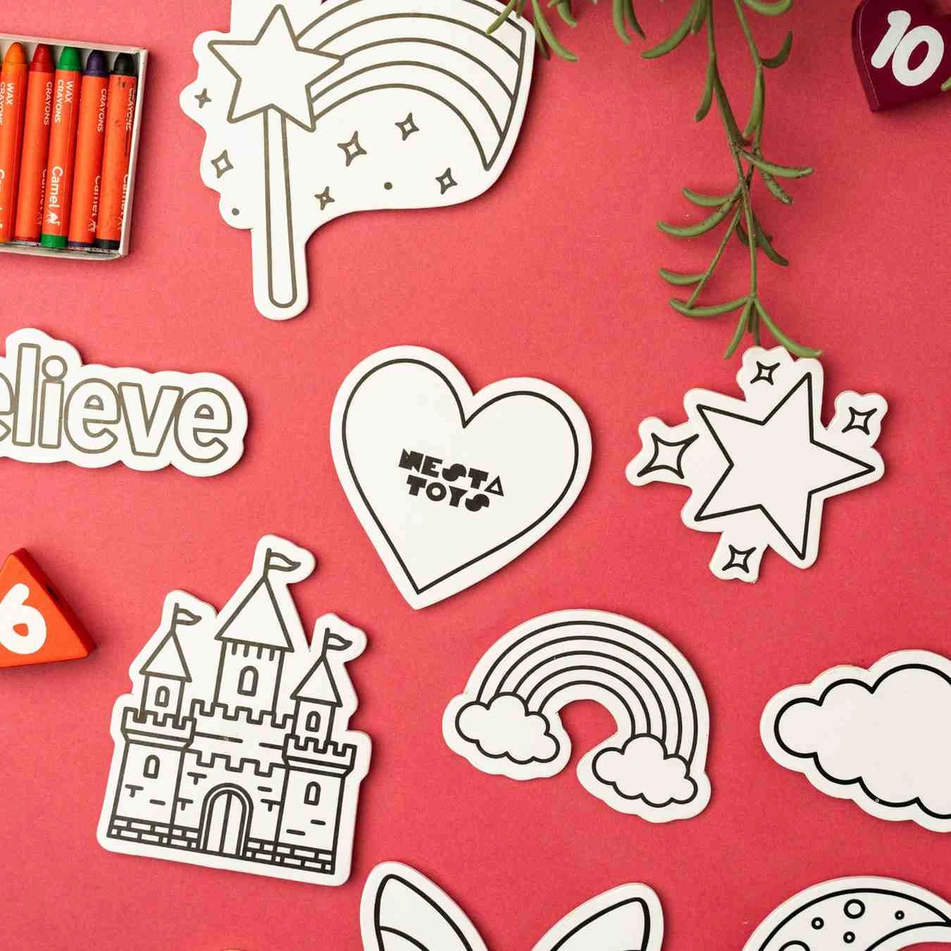 NESTA TOYS - DIY Unicorn Fridge Magnets | Mess-Free Art & Craft Activity for Girls & Boys 