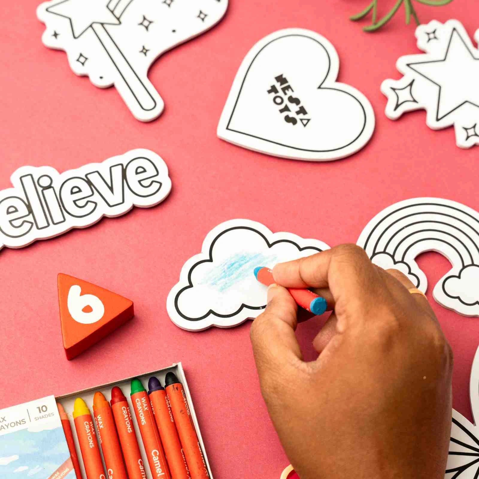 NESTA TOYS - DIY Unicorn Fridge Magnets | Mess-Free Art & Craft Activity for Girls & Boys 