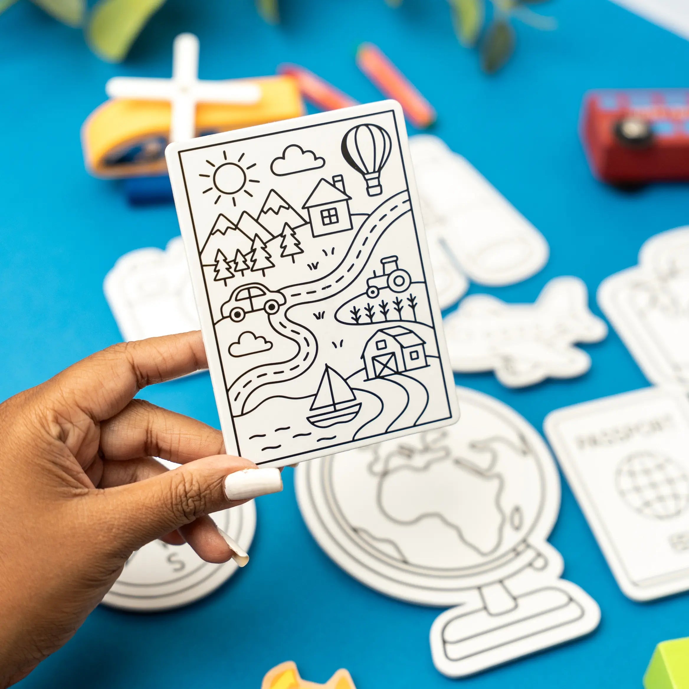 NESTA TOYS - DIY World Explorer Fridge Magnets | Mess-Free Art & Craft Activity for Girls & Boys