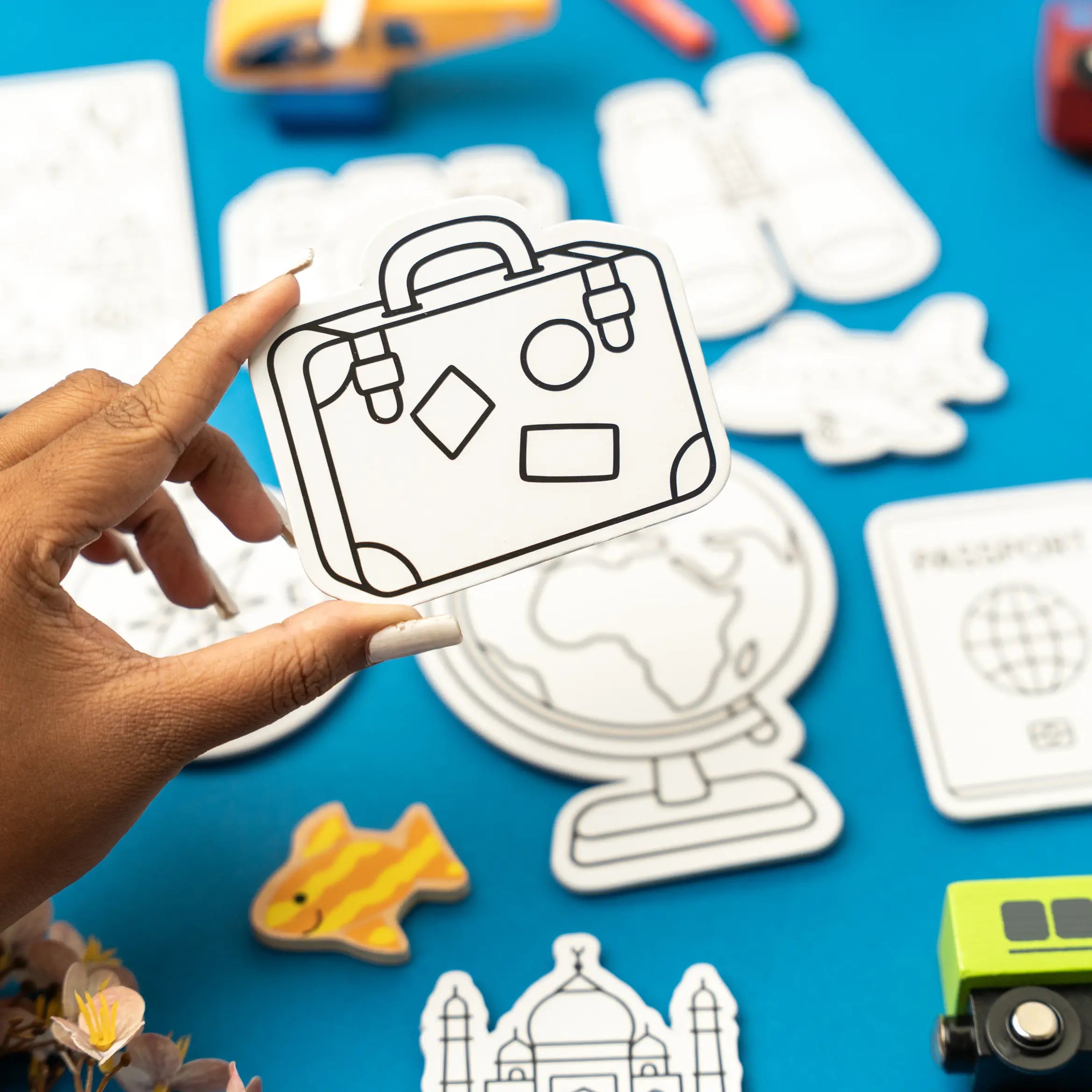 NESTA TOYS - DIY World Explorer Fridge Magnets | Mess-Free Art & Craft Activity for Girls & Boys