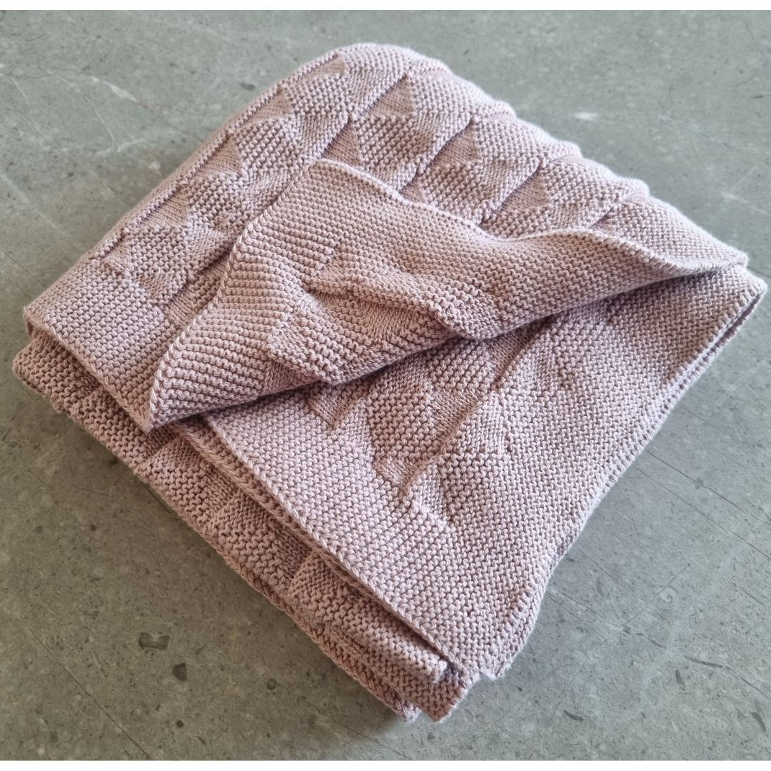 Knitted Cotton Baby Swaddle (80x100 cm) | Perfect for Baby’s Comfort - nestatoys