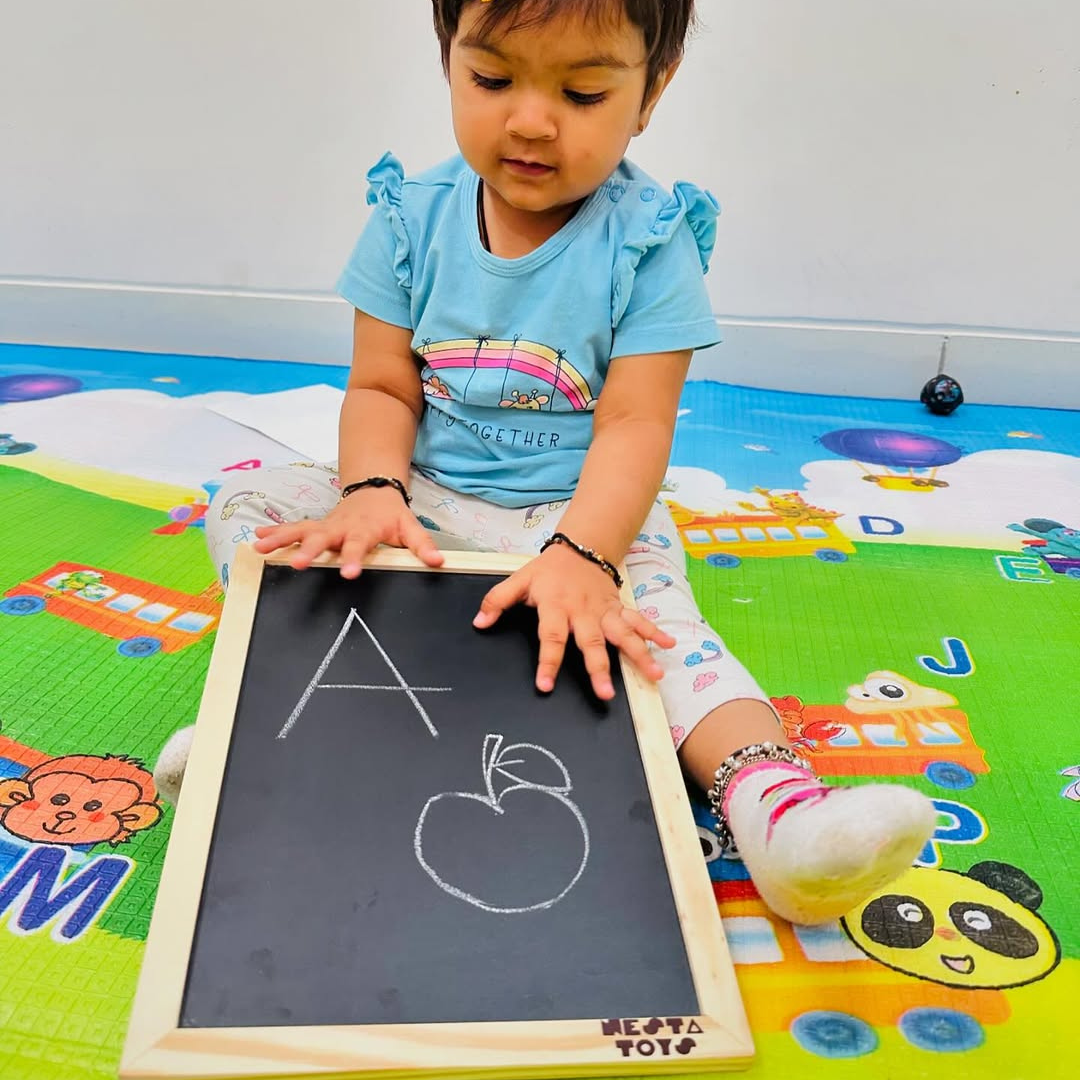 Double Sided Blackboard Slate | Pre-writing Toys for Kids - nestatoys