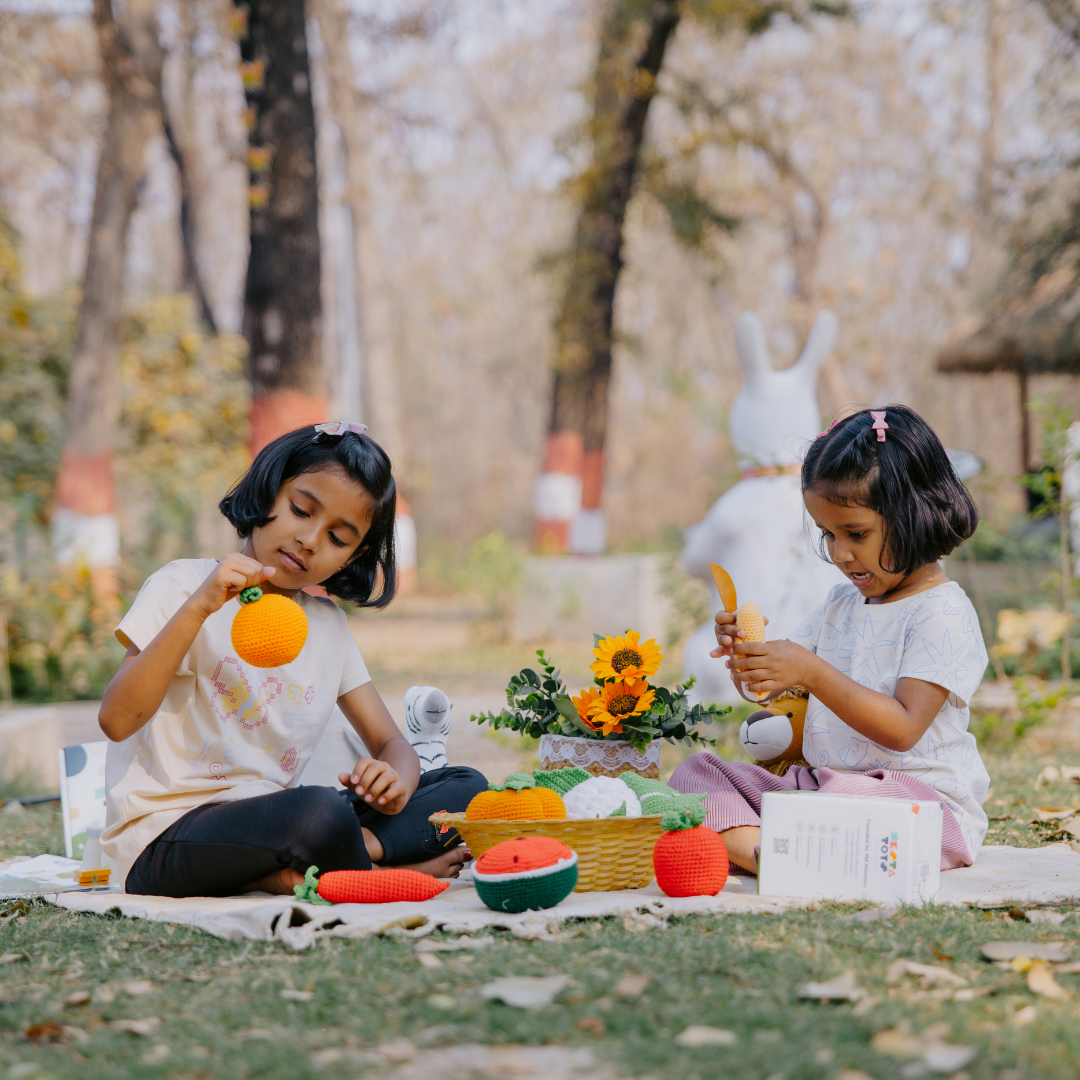Crochet Fruits & Vegetable Toys | Play Food for Kids (10 Pcs) - nestatoys