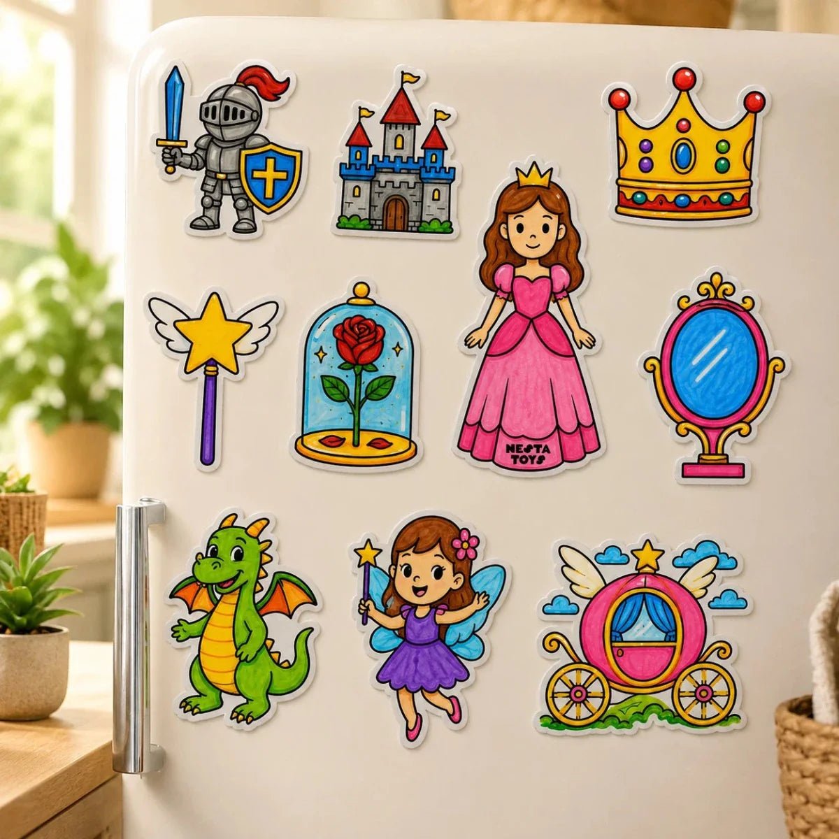 DIY Fridge Magnet (10 Pcs) - Fairy Tale - NESTA TOYS