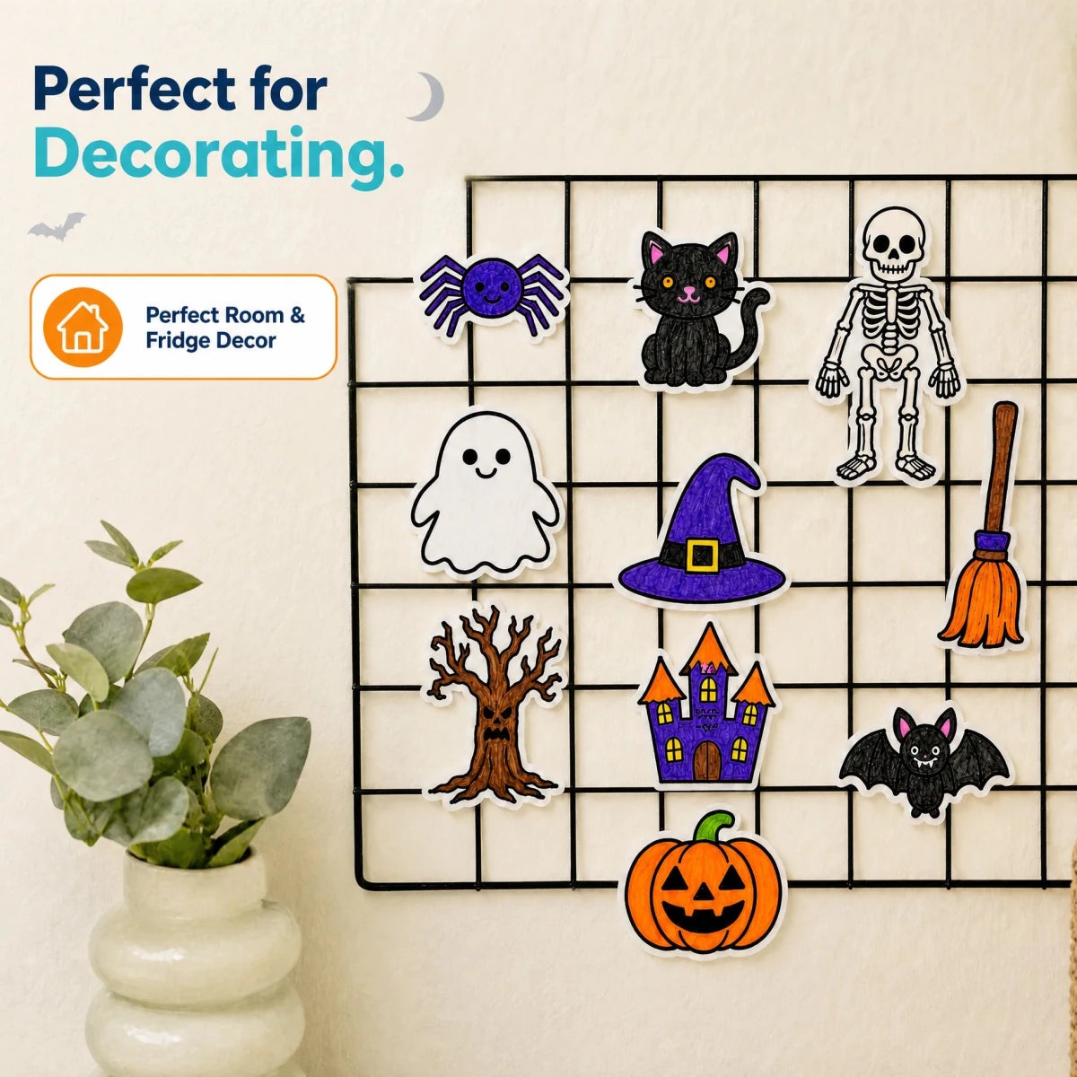 DIY Fridge Magnet (10 Pcs) - Haunted House - NESTA TOYS