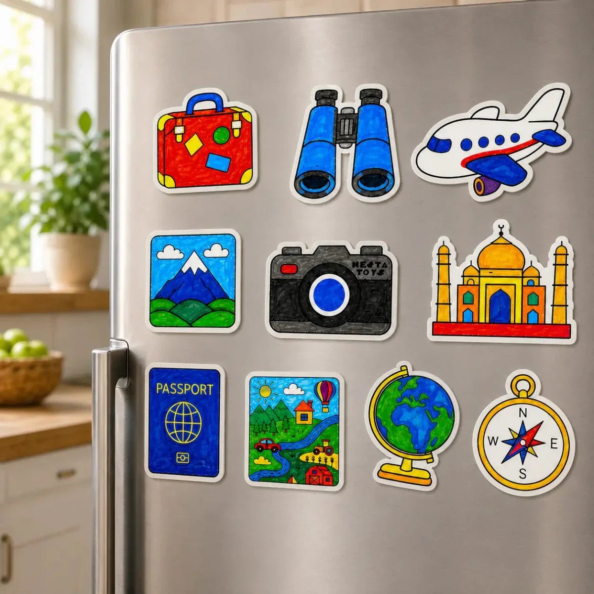 DIY Fridge Magnet (10 Pcs) - World Explorer - NESTA TOYS