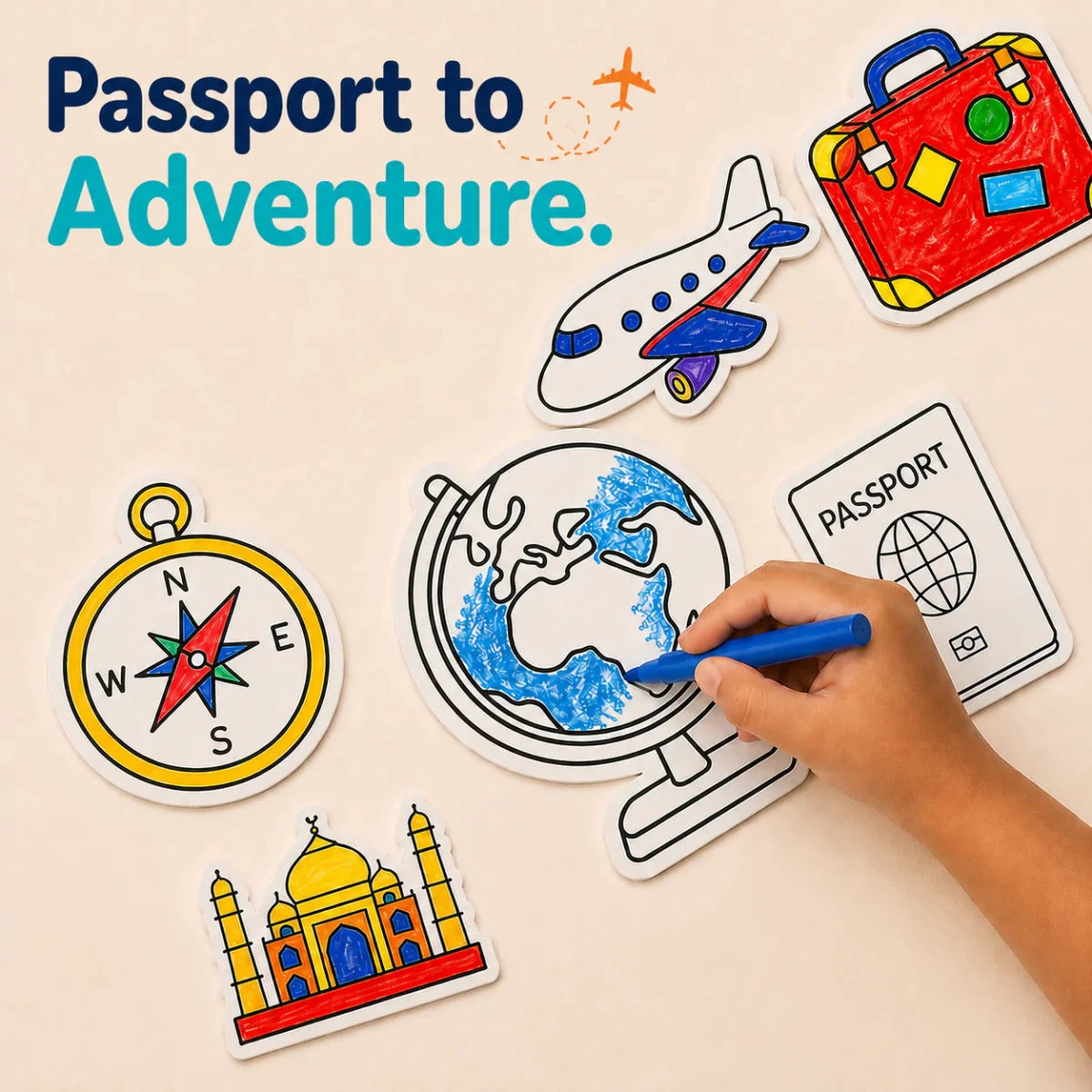 DIY Fridge Magnet (10 Pcs) - World Explorer - NESTA TOYS
