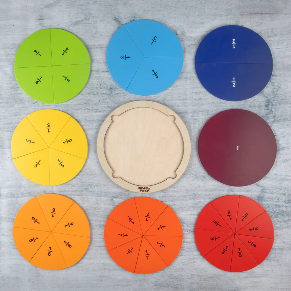 Fraction Puzzle (37 Pcs) - nestatoys