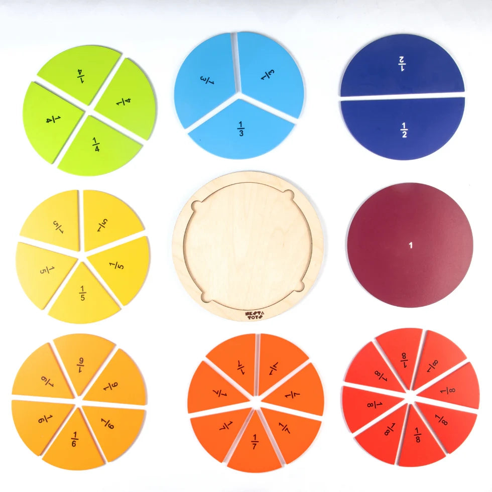 Fraction Puzzle (37 Pcs) - nestatoys