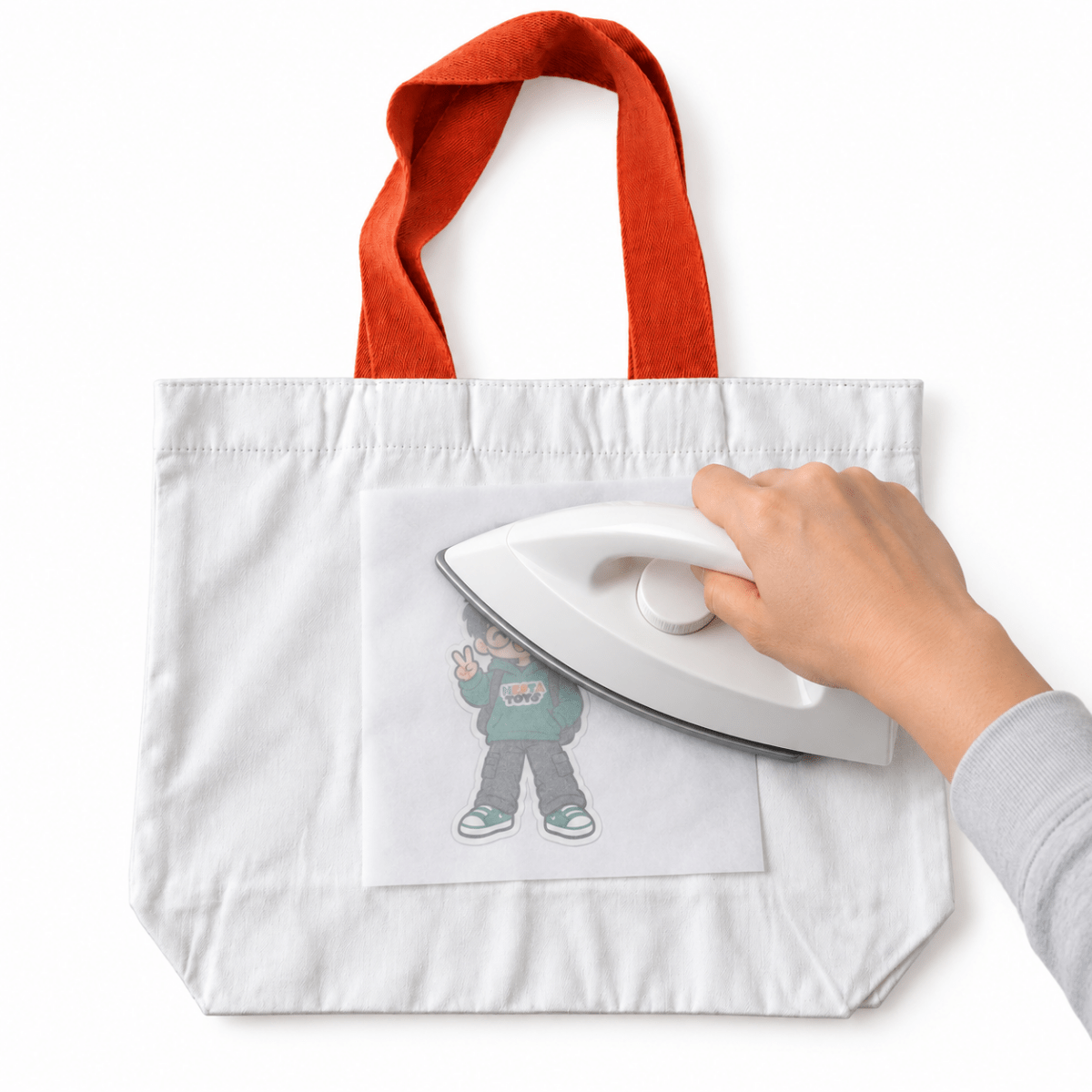 DIY Doodle Tote Bag for Kids - Iron-On Sticker Craft Kit - NESTA TOYS