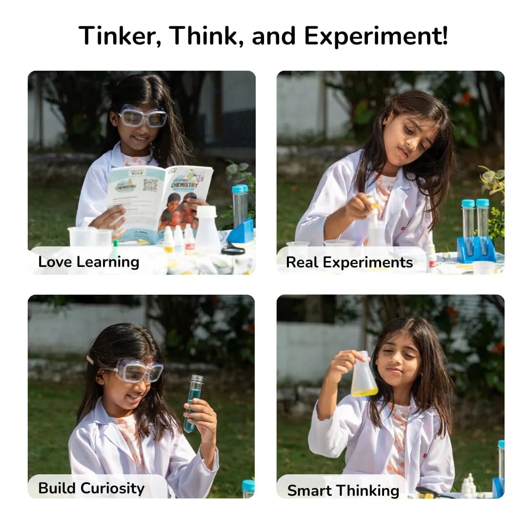 Junior Chemistry Lab Kit - Safe & Fun Science Experiments for Kids - NESTA TOYS