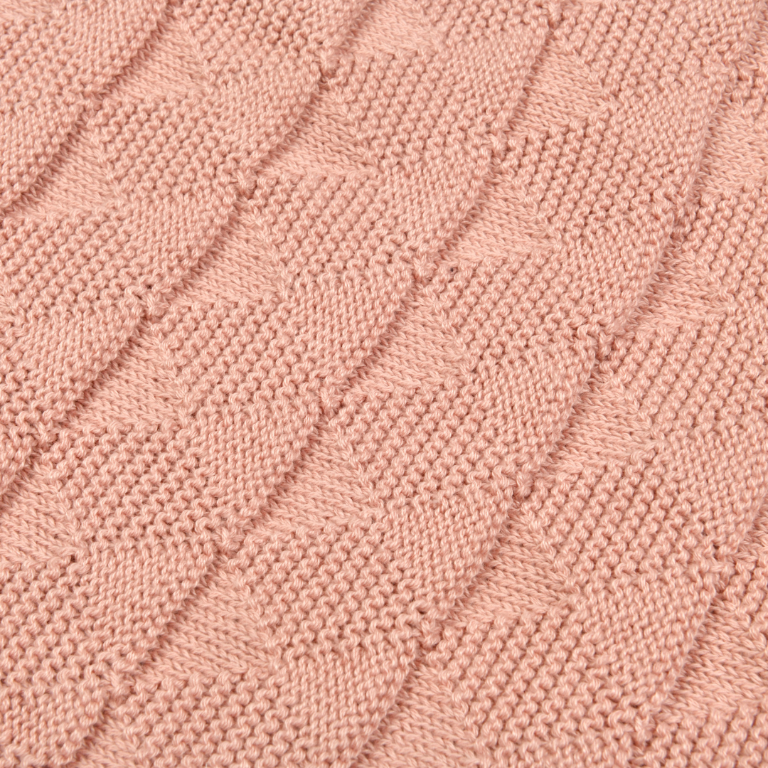 Knitted Cotton Baby Swaddle (80x100 cm) | Perfect for Baby’s Comfort - nestatoys