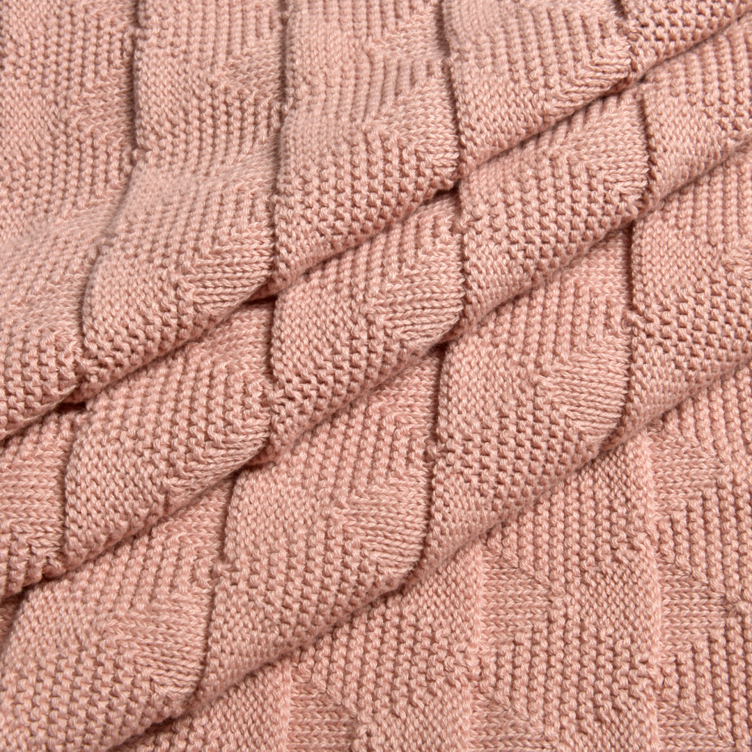 Knitted Cotton Baby Swaddle (80x100 cm) | Perfect for Baby’s Comfort - nestatoys