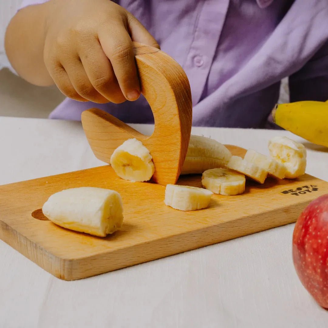 Montessori Chopping Board & Knife | Safe Cutting Tool for Kids - NESTA TOYS