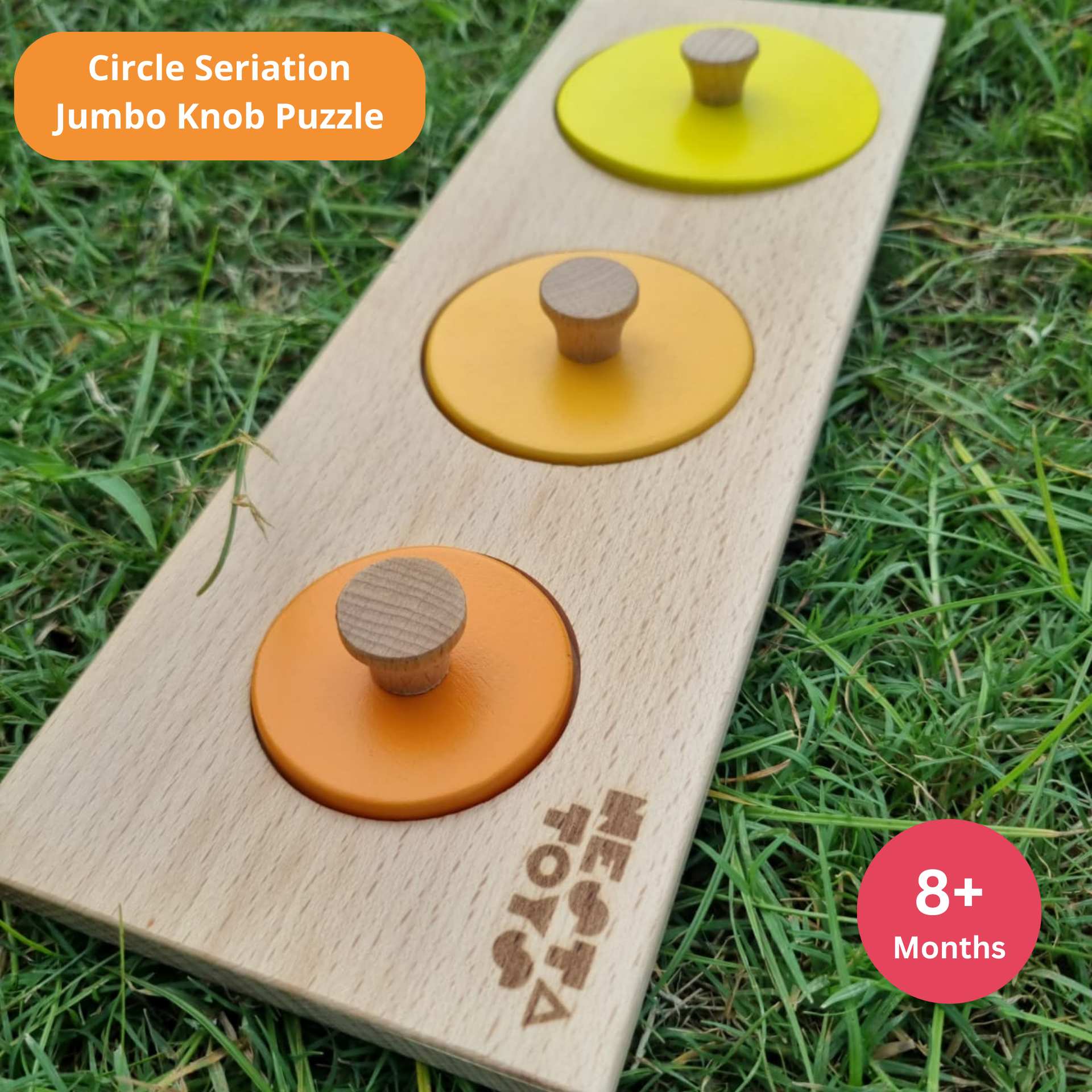Montessori Early Math Shape Knob Puzzle Combo - nestatoys