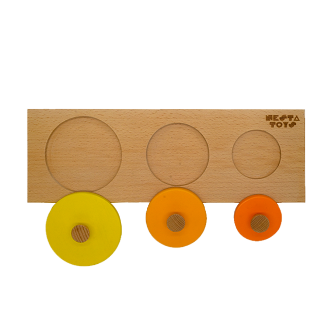 Montessori Circle Seriation Puzzle - nestatoys