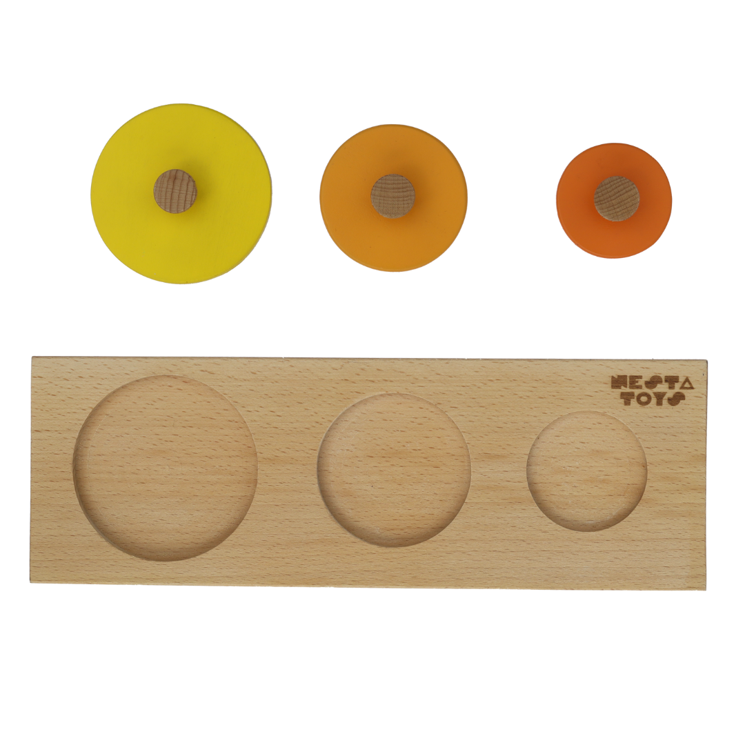 Montessori Circle Seriation Puzzle - nestatoys
