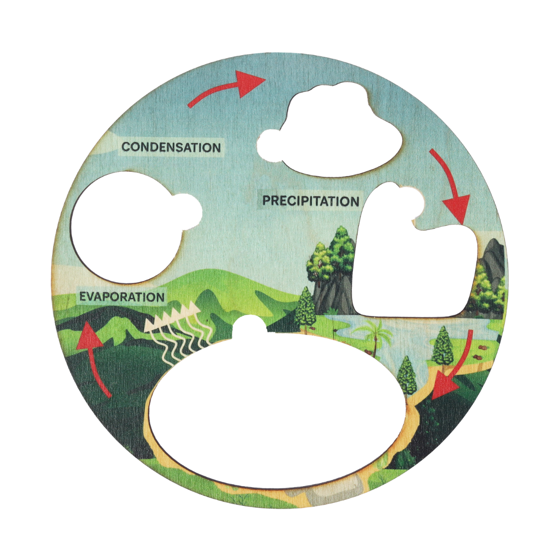 NESTA TOYS - Montessori Wooden Water Cycle Puzzle | Educational STEM Learning Toy - nestatoys