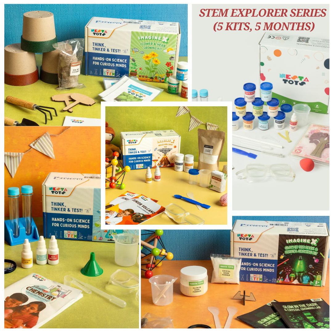 STEM Explorer Box for Kids – 5 Month Educational Activity Kit Program - NESTA TOYS