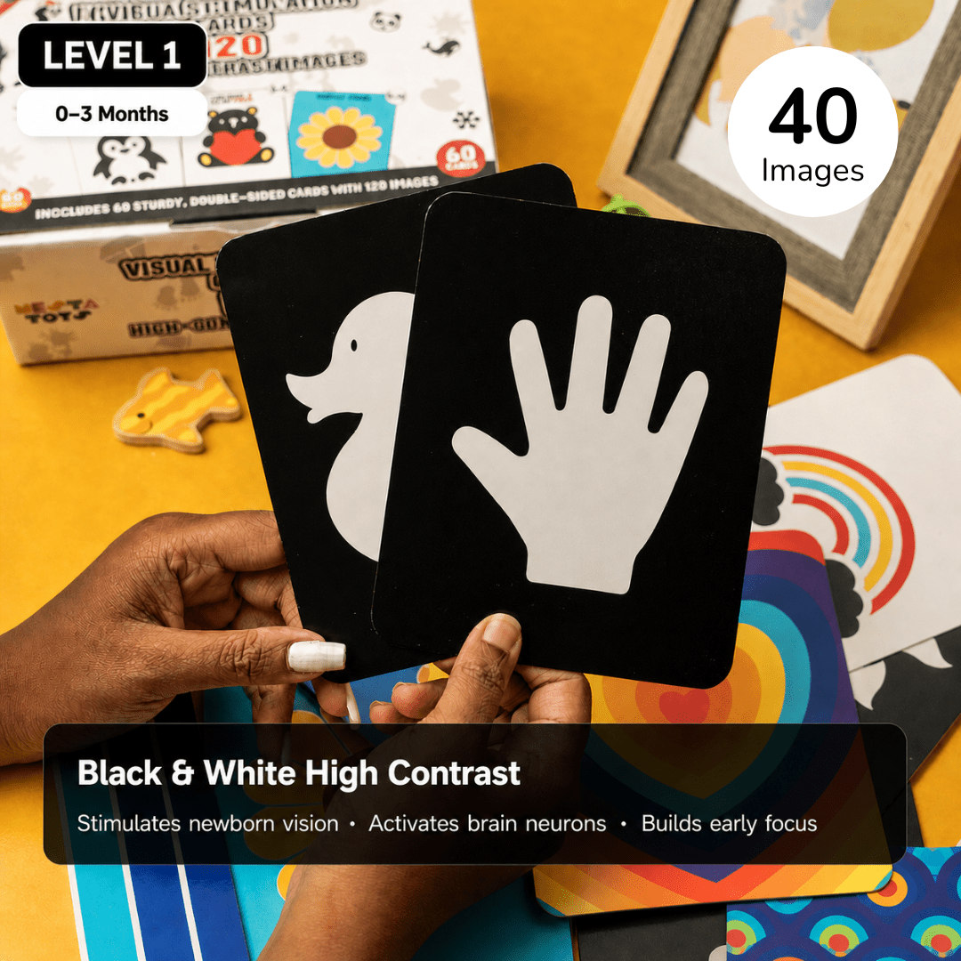 Visual Stimulation Learning Activity Card for Babies - NESTA TOYS