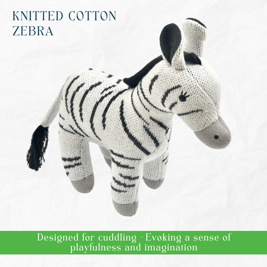 Newborn Gift Set - Zippy the Zebra, Wooden Elephant & Car Teether - NESTA TOYS