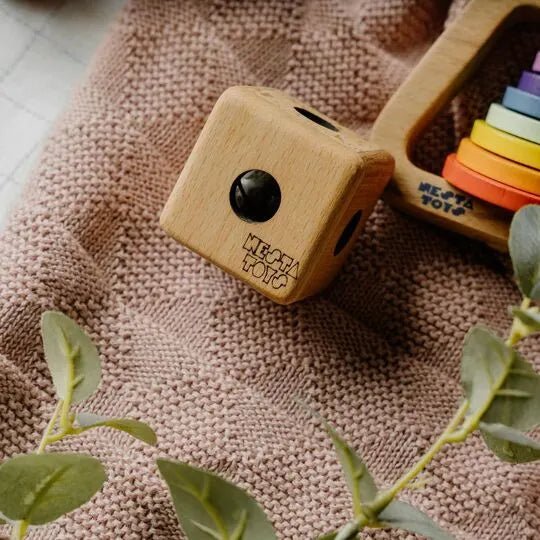 Wooden Cube Rattle - NESTA TOYS