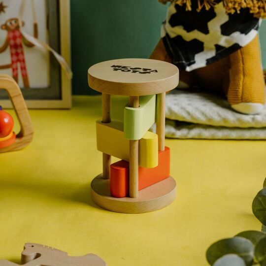 Clacker Toy | Wooden Rattle for Babies - NESTA TOYS