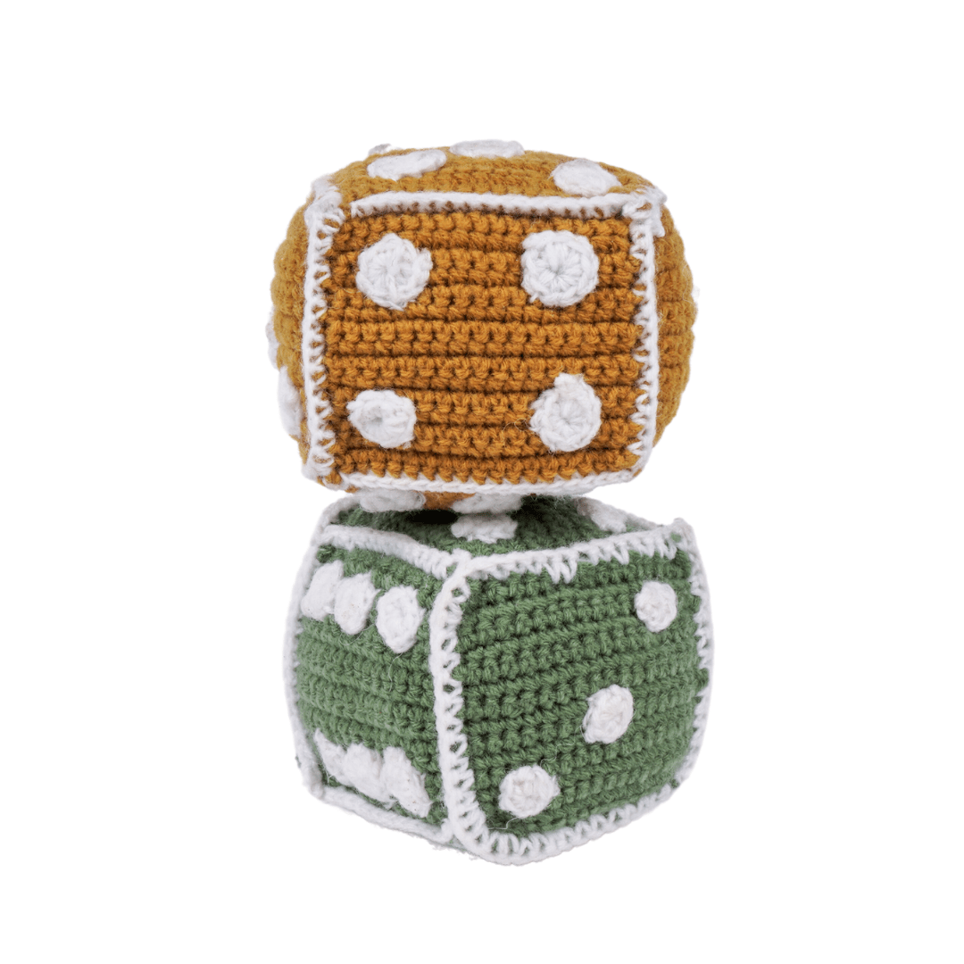 NESTA TOYS - Crochet Dice | Early Math Toy (2 Pcs) - NESTA TOYS