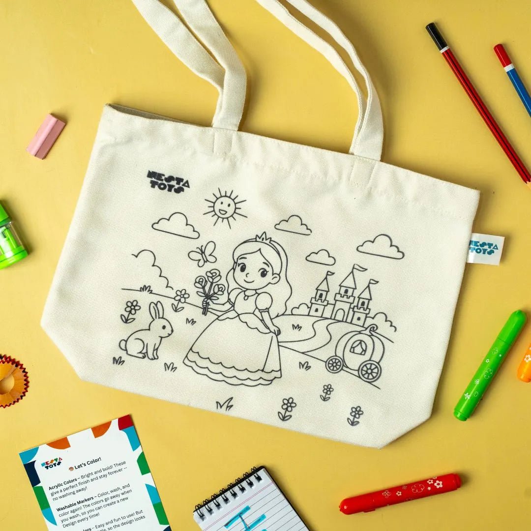 DIY Doodle Bag (Set of 2)– Princess & Mermaid Themes - NESTA TOYS