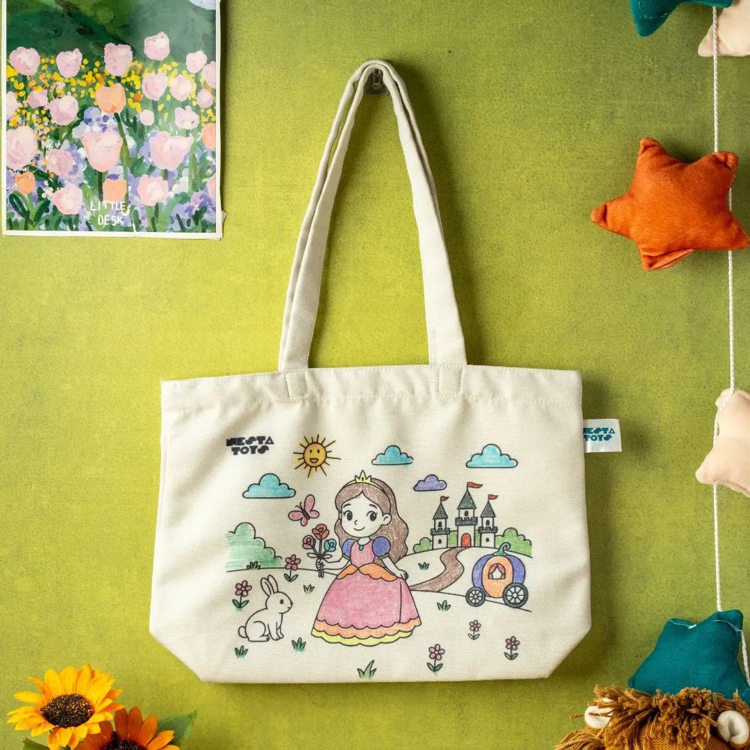 DIY Doodle Bag (Set of 2)– Princess & Mermaid Themes - NESTA TOYS