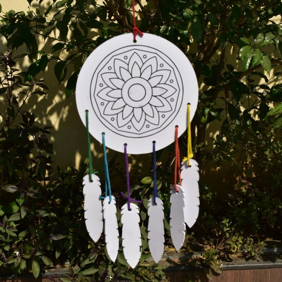 NESTA TOYS – DIY Dream Catcher – Mandala Art for Kids,Hands-on mandala art activity with DIY dream catcher kit for children