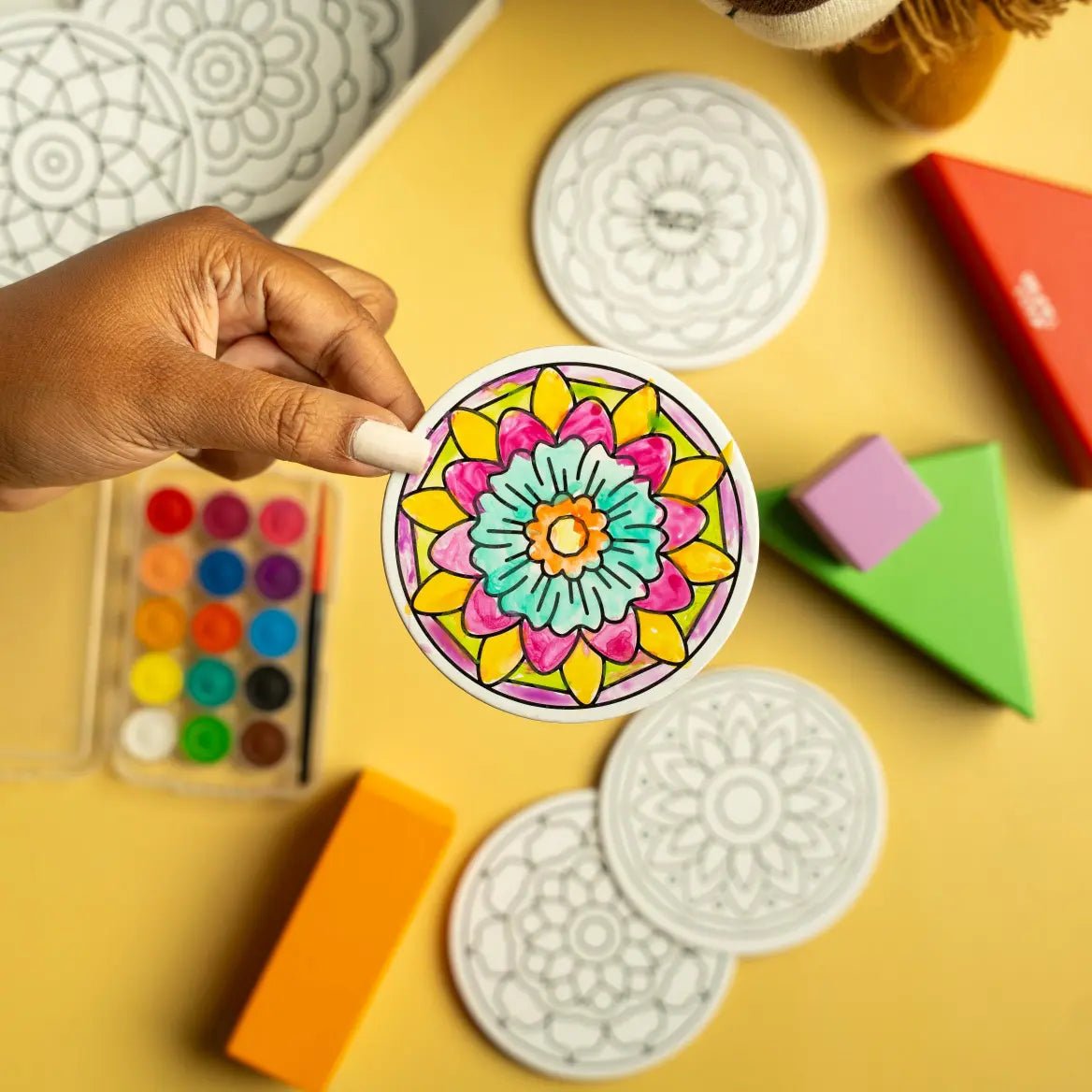 DIY Fridge Magnet - Mandala Art - NESTA TOYS